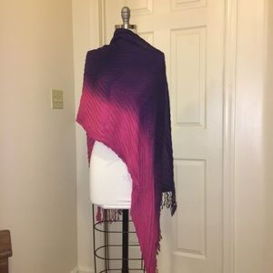 Purple and pink scarf